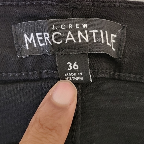 J.Crew Mercantile Mens Black Jeans 36 Straight Fit Cotton Blend Denim Pants‎ - Picture 4 of 11